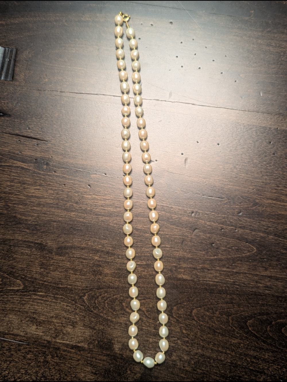 Classic Pearl Strand Necklace - Cream Pearls